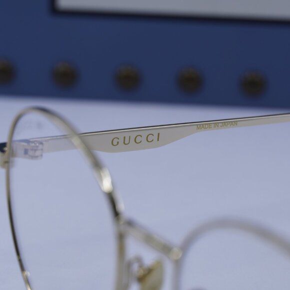 Gucci GG0337S 001 Round Sunglasses - Gold\Clear to Brown Photochromic - Picture 7 of 10
